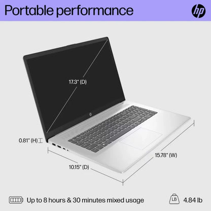 HP Laptop 17 with Intel Core 17-1355U | 17,3 Inch FHD Display
