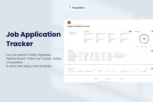 Job Application Tracker | Notion Template for Job Seekers (New 2026)