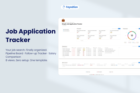 Job Application Tracker | Notion Template for Job Seekers (New 2026)