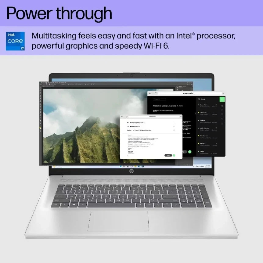 HP Laptop 17 with Intel Core 17-1355U | 17,3 Inch FHD Display